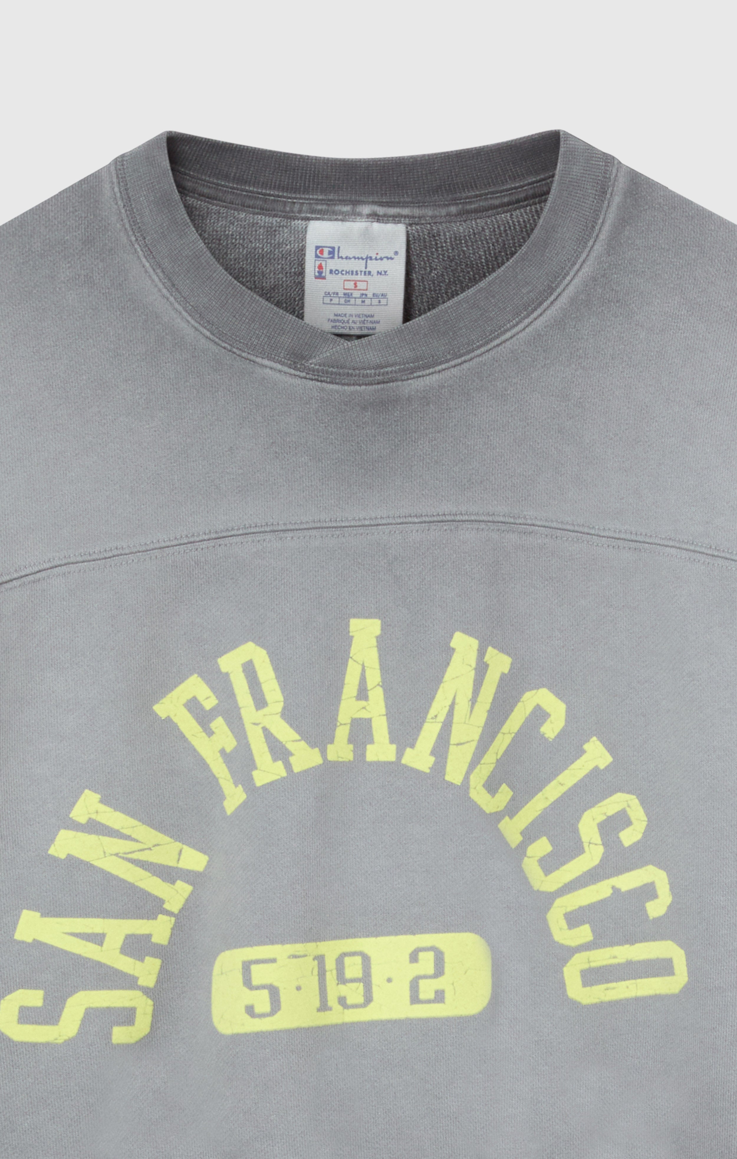 Felpa Pesante da Donna Girocollo Effetto Slavato Time Capsule