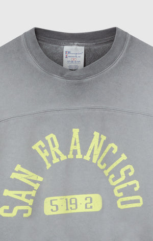 Felpa Pesante da Donna Girocollo Effetto Slavato Time Capsule