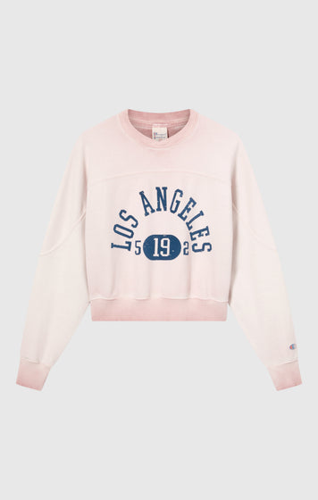 Damen Sweatshirt Mit Used-Look Schwerer Stoff Time Capsule
