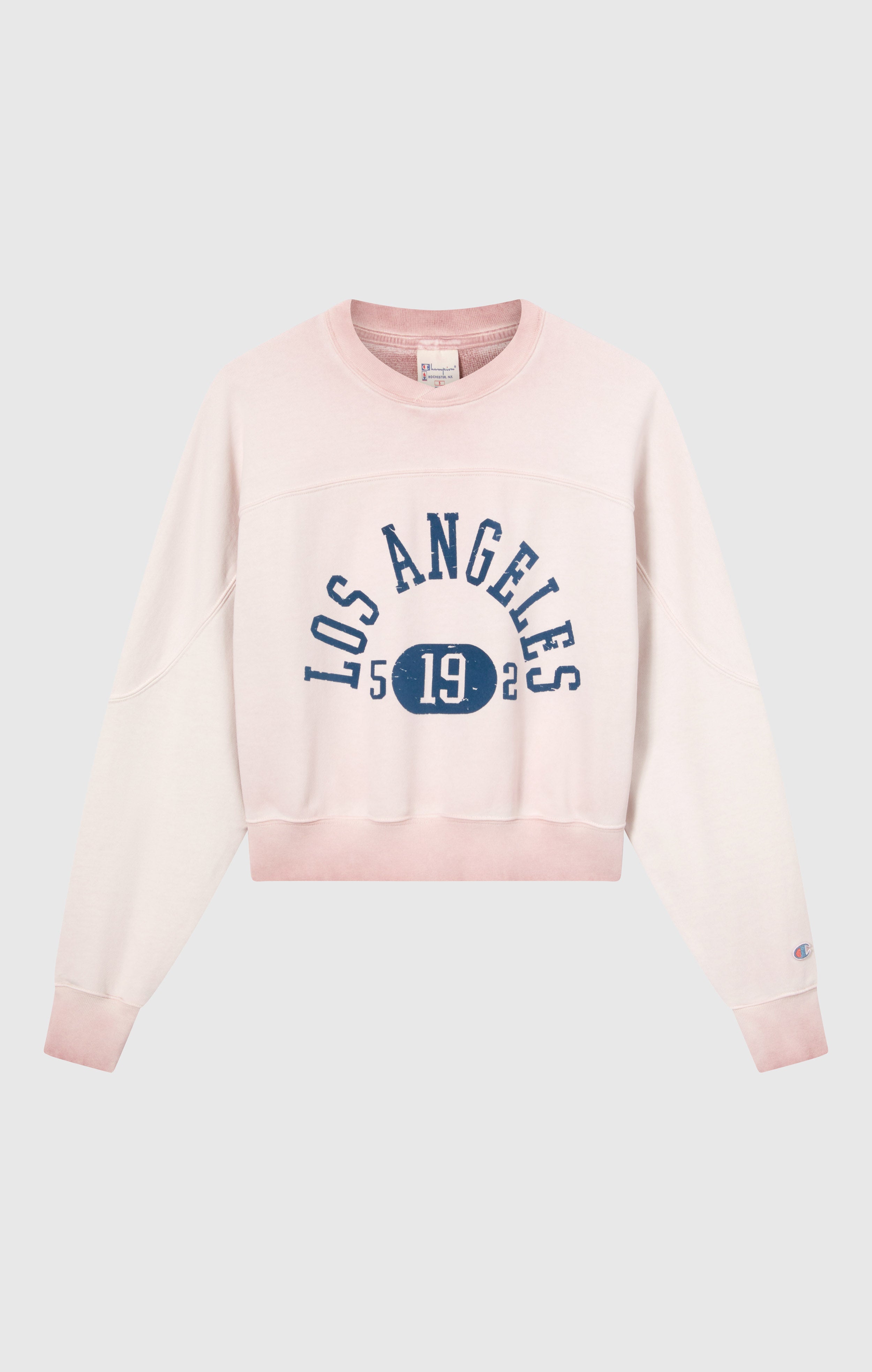 Felpa Pesante da Donna Girocollo Effetto Slavato Time Capsule