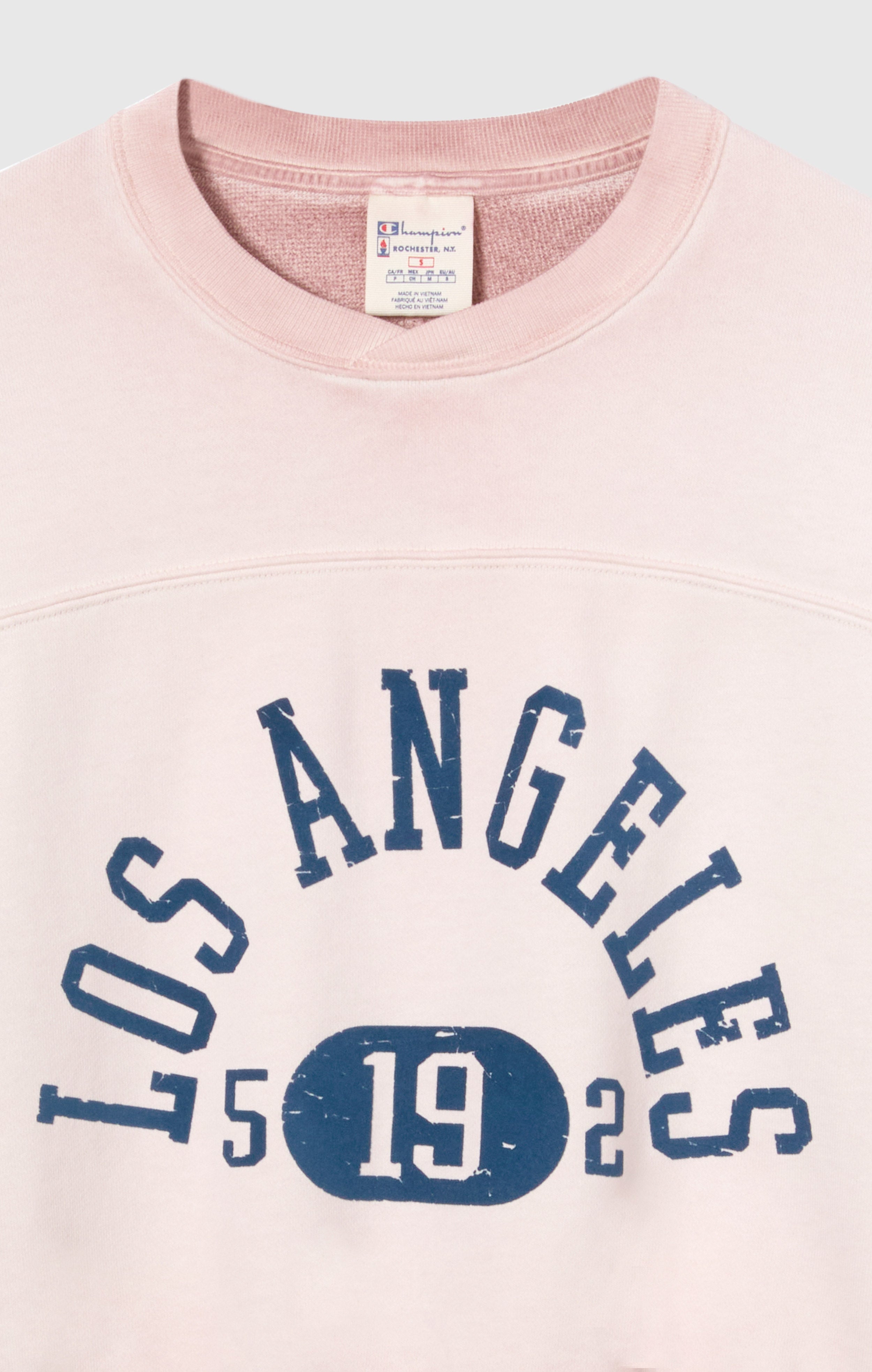 Felpa Pesante da Donna Girocollo Effetto Slavato Time Capsule