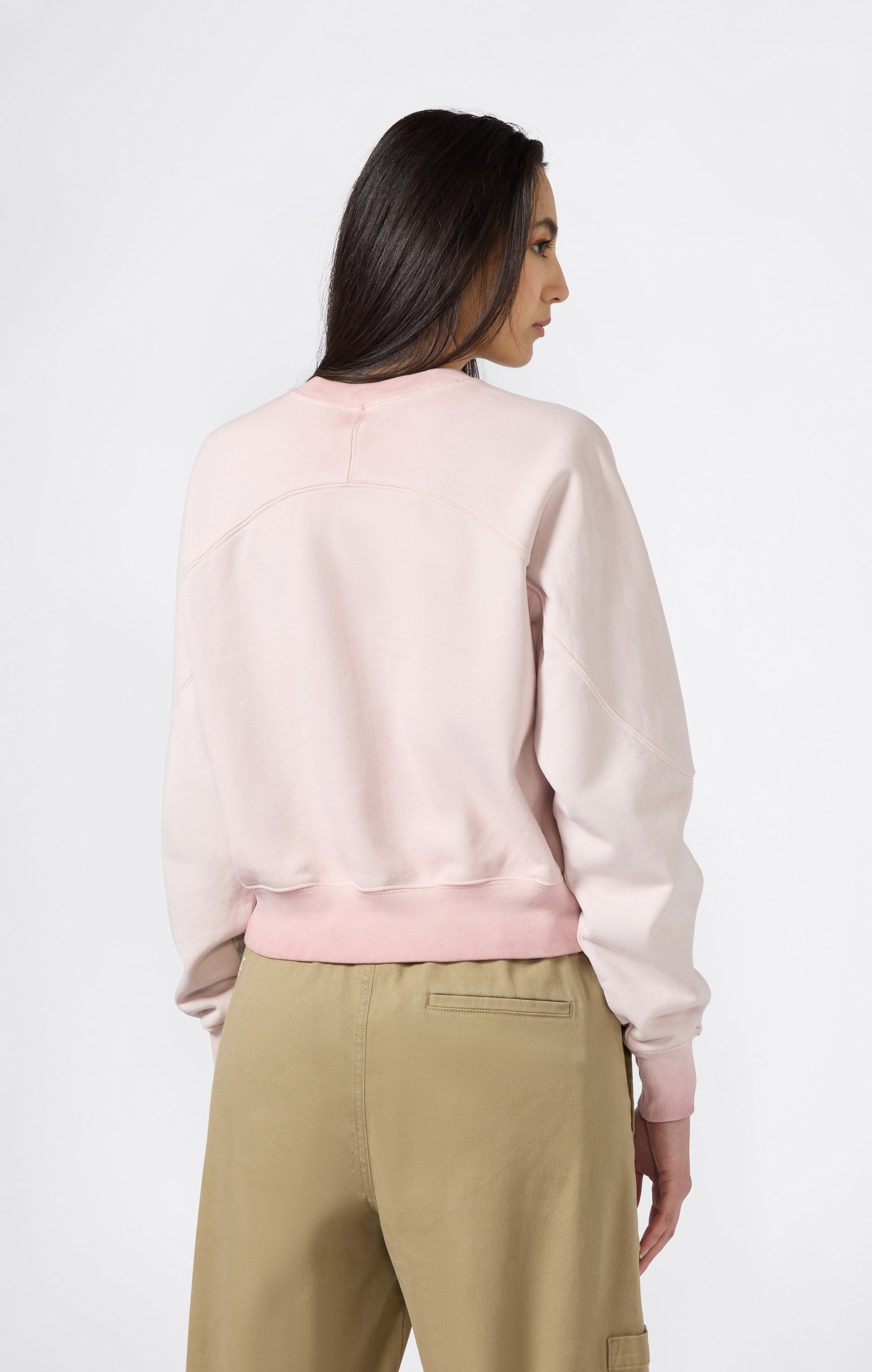 Felpa Pesante da Donna Girocollo Effetto Slavato Time Capsule