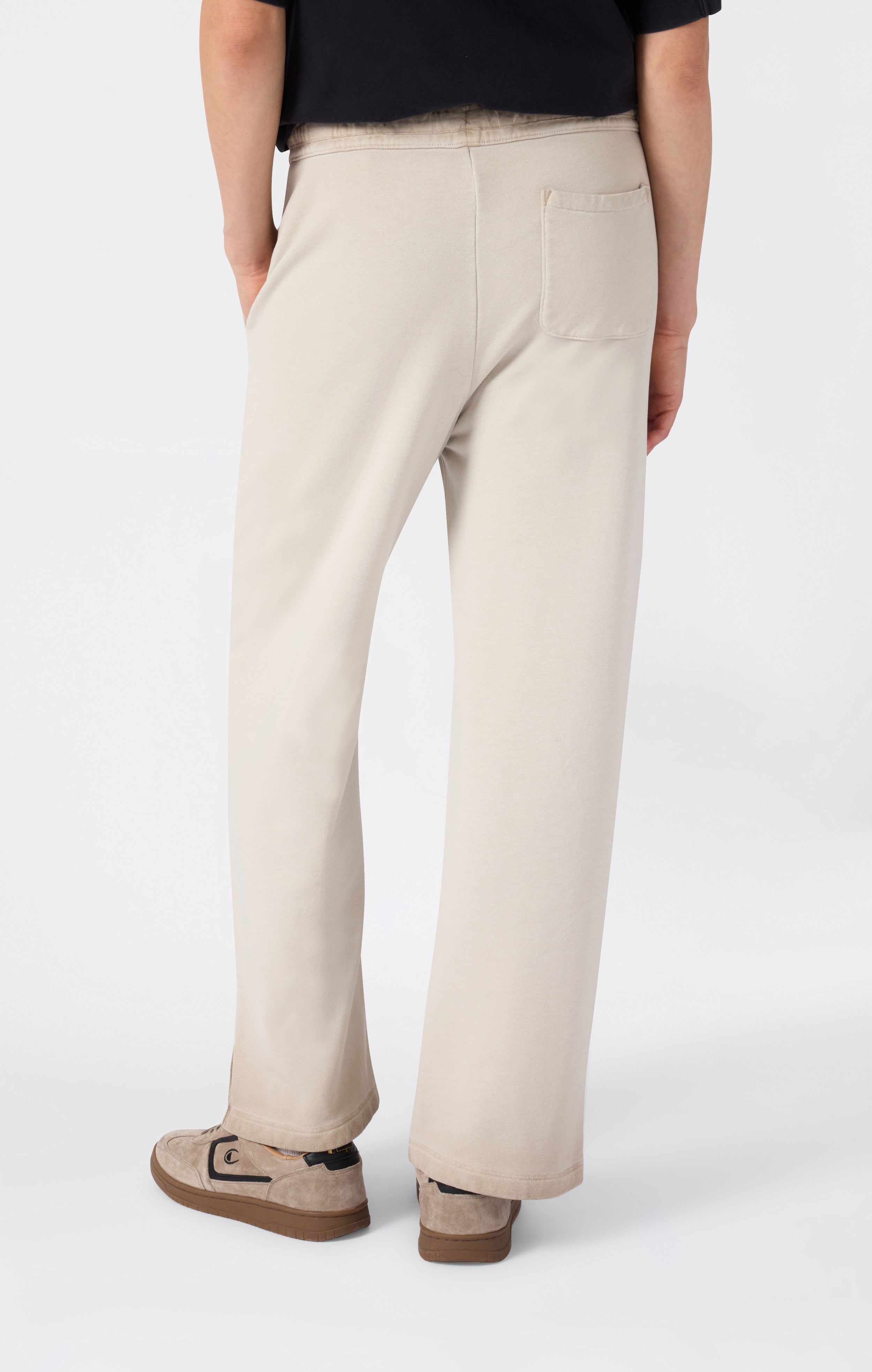 Pantaloni Donna A Gamba Larga Effetto Slavato Time Capsule