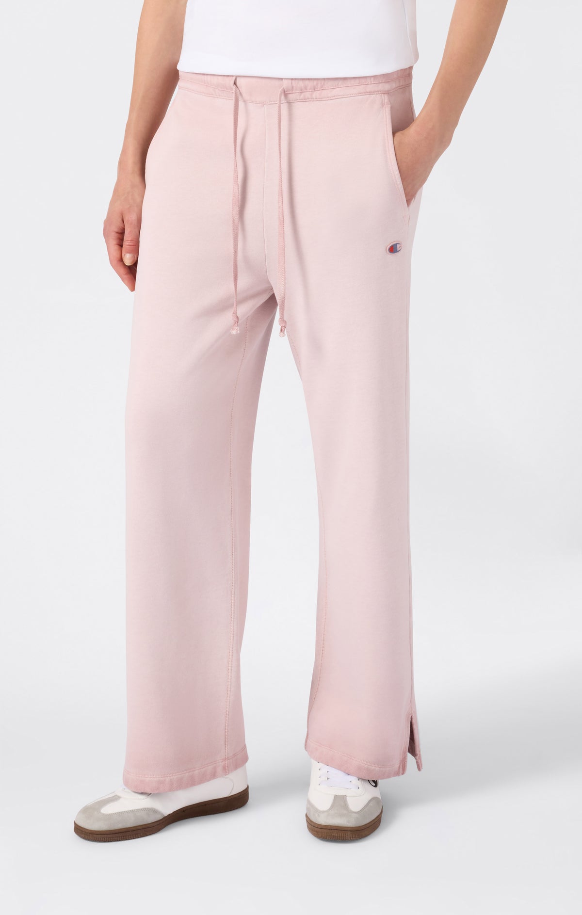 Pantaloni Donna A Gamba Larga Effetto Slavato Time Capsule