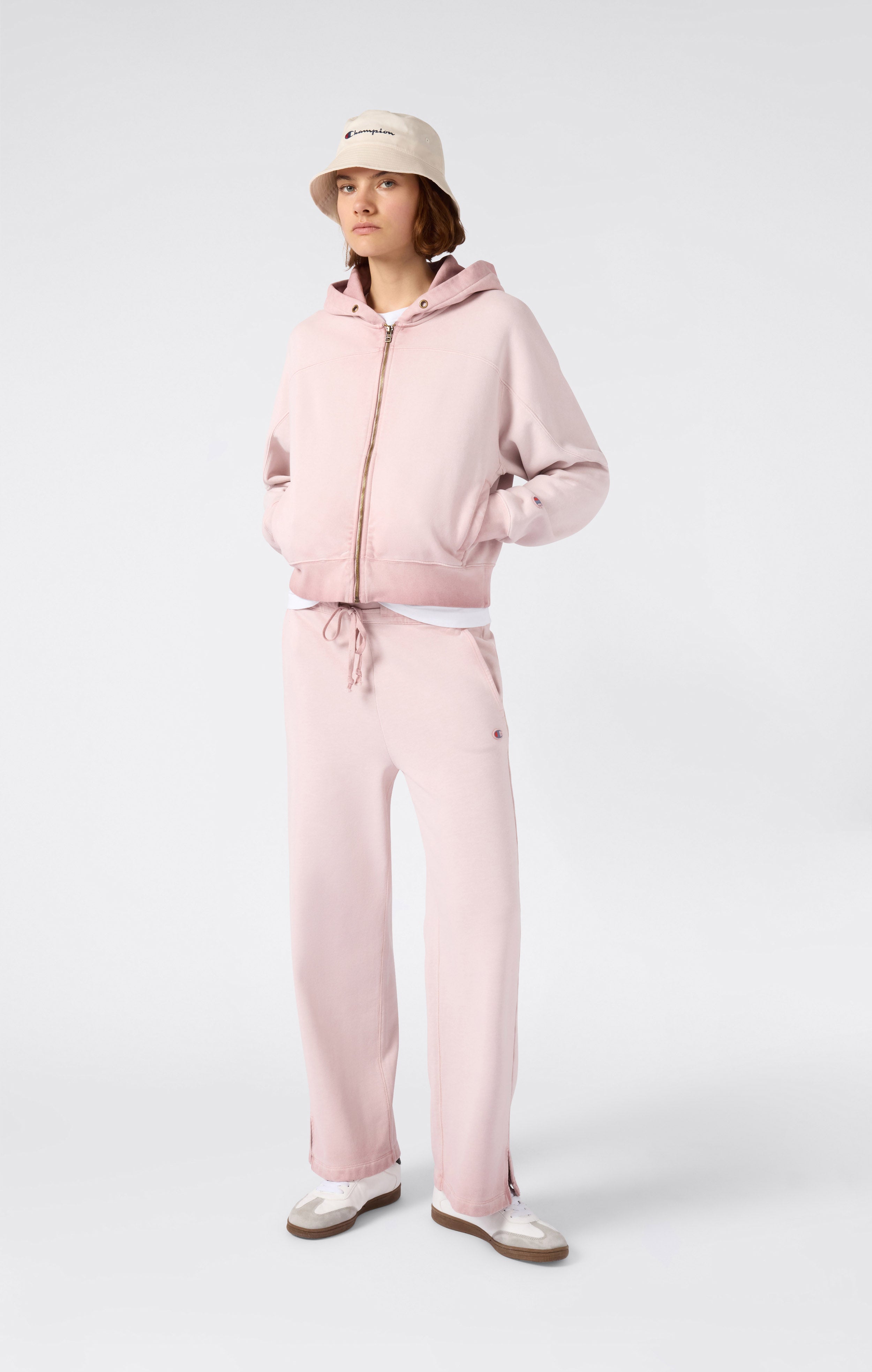 Pantaloni Donna A Gamba Larga Effetto Slavato Time Capsule