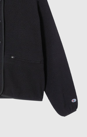 Damen Teddy Fleece Jacke Mit Druckknöpfen Time Capsule