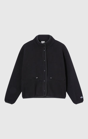 Veste Teddy Fleece Femme Avec Boutons Pression Time Capsule
