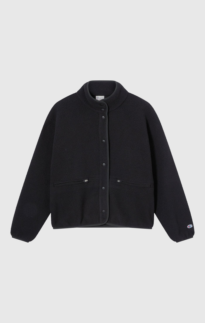Women’s Snap Button Teddy Fleece Jacket Time Capsule