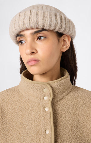 Women’s Snap Button Teddy Fleece Jacket Time Capsule