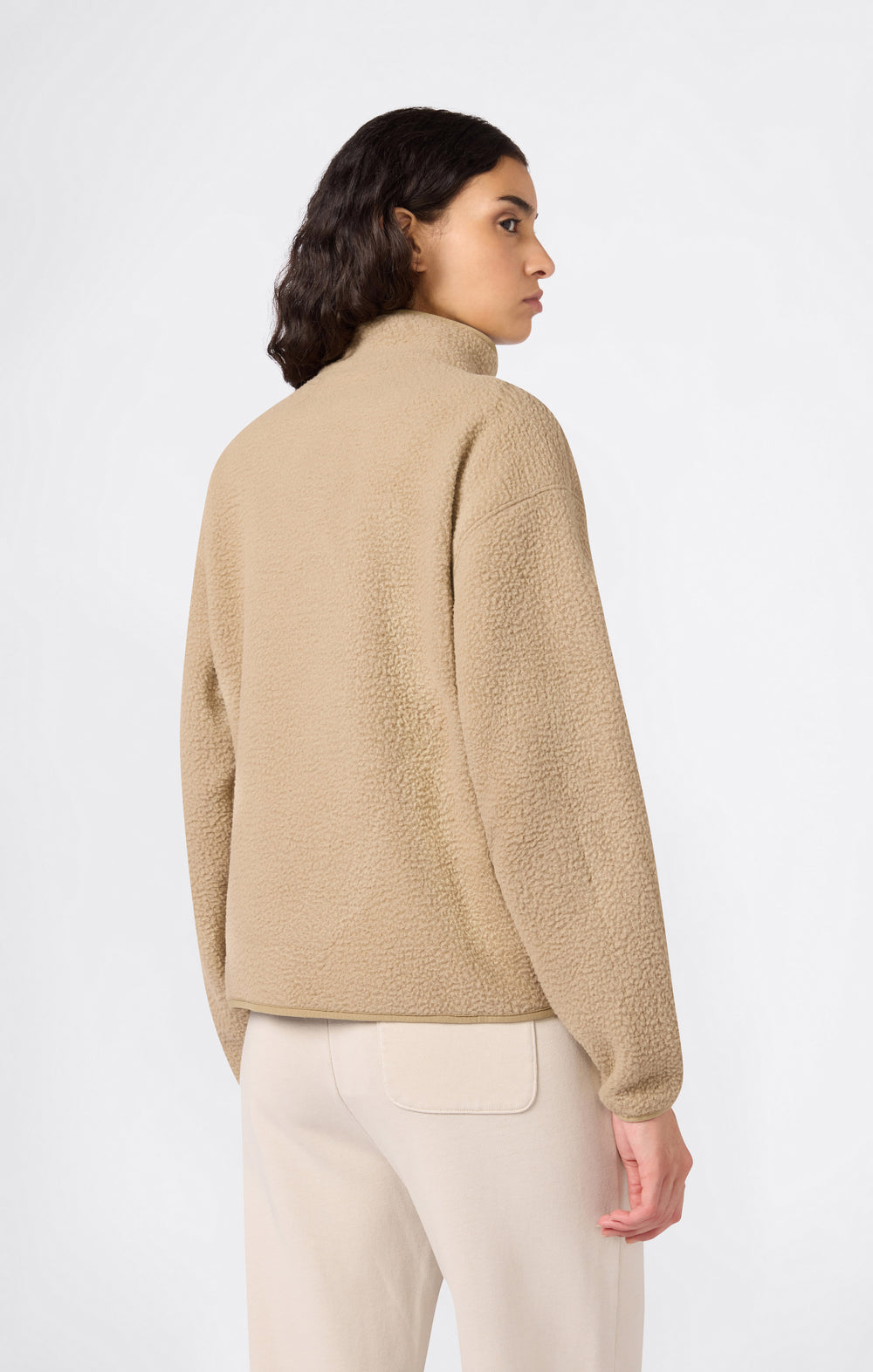 Damen Teddy Fleece Jacke Mit Druckknöpfen Time Capsule