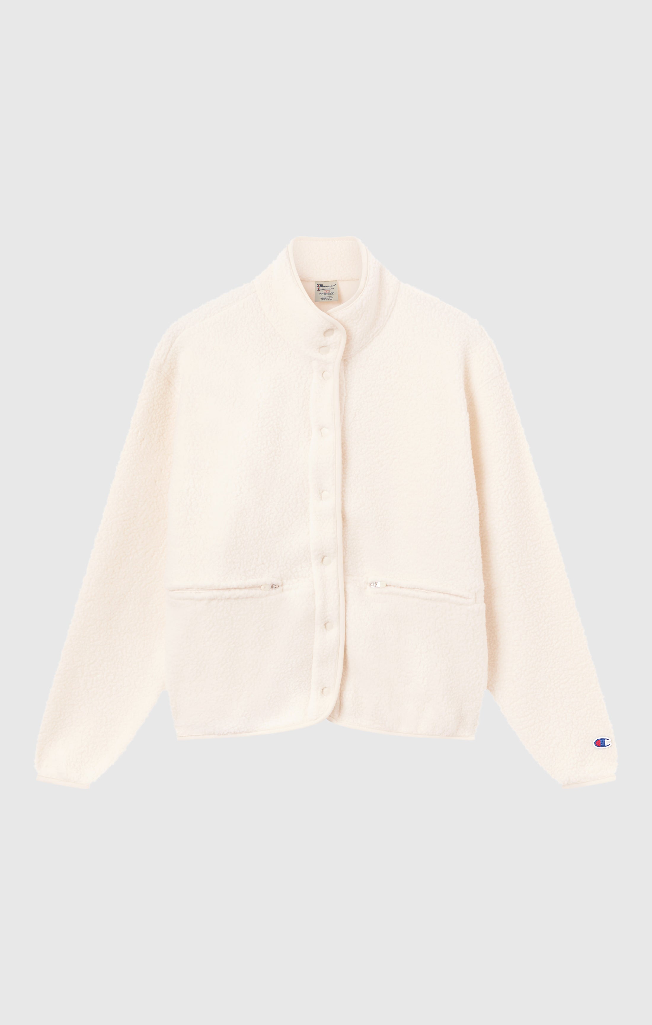 Women’s Snap Button Teddy Fleece Jacket Time Capsule