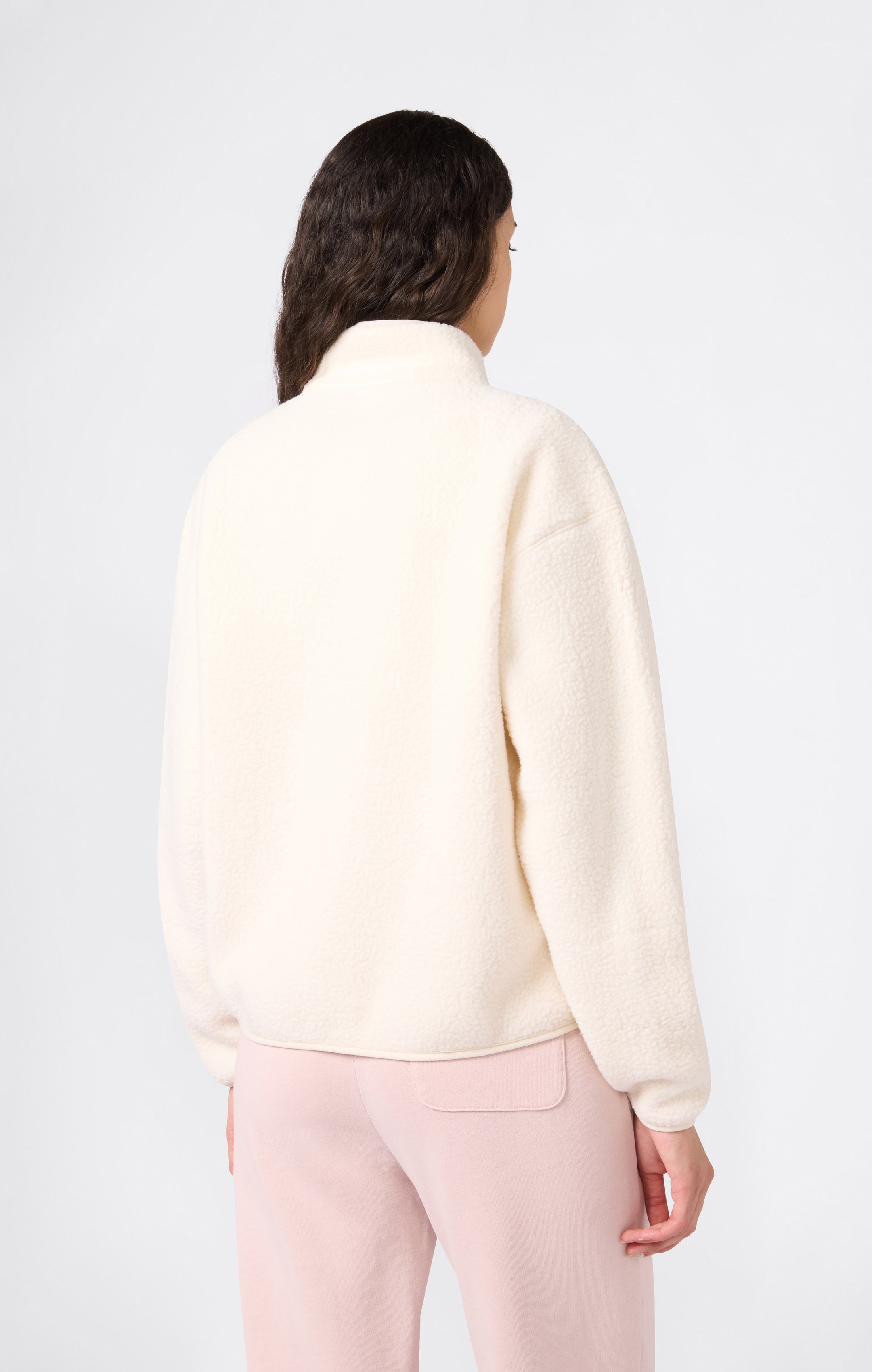 Women’s Snap Button Teddy Fleece Jacket Time Capsule