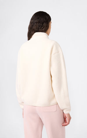 Women’s Snap Button Teddy Fleece Jacket Time Capsule