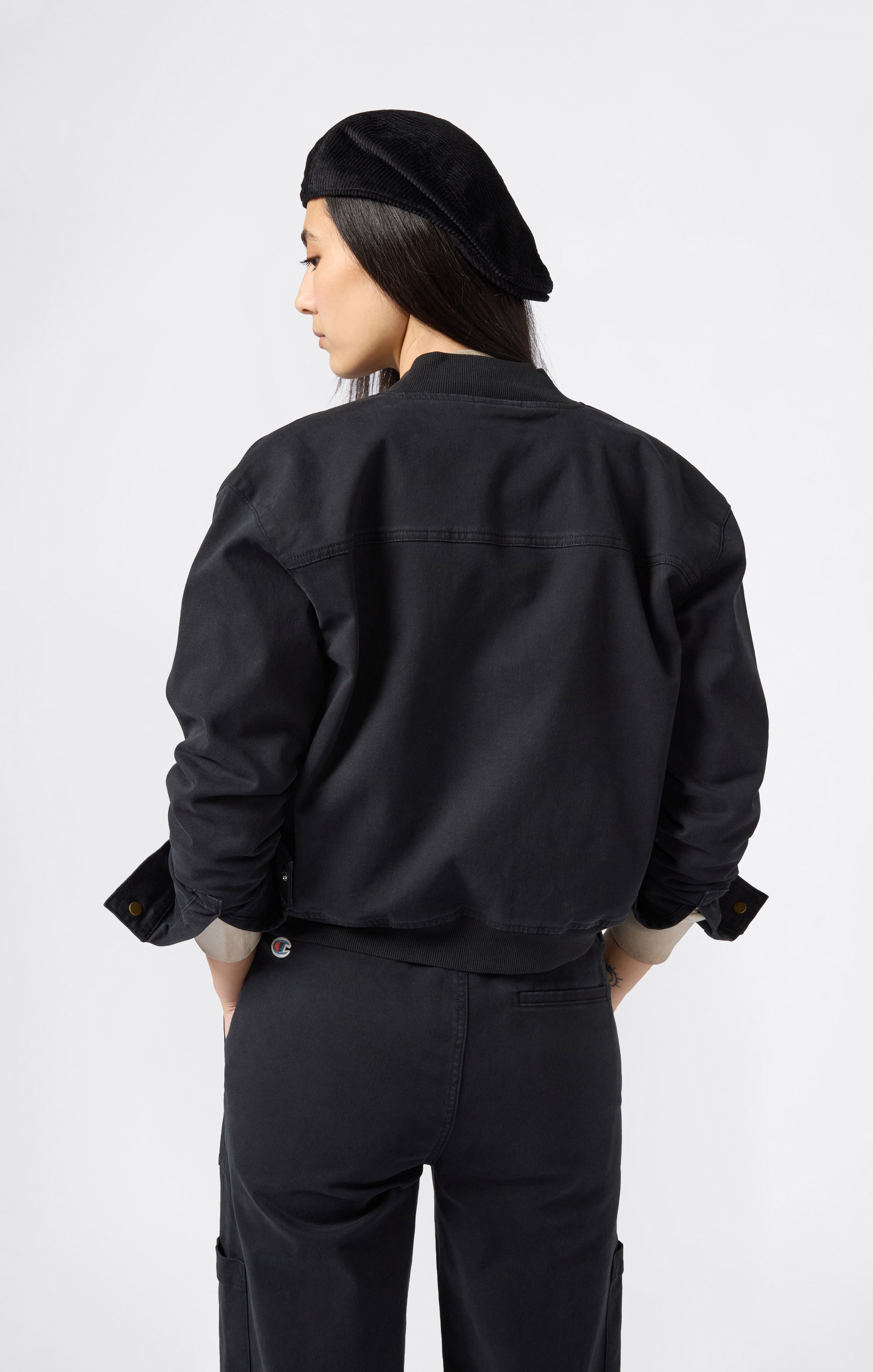 Damen Utility Jacke Kurz Aus Twill Time Capsule