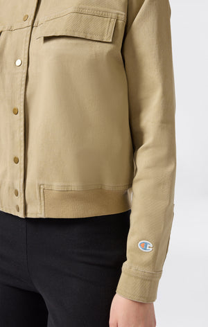 Damen Utility Jacke Kurz Aus Twill Time Capsule