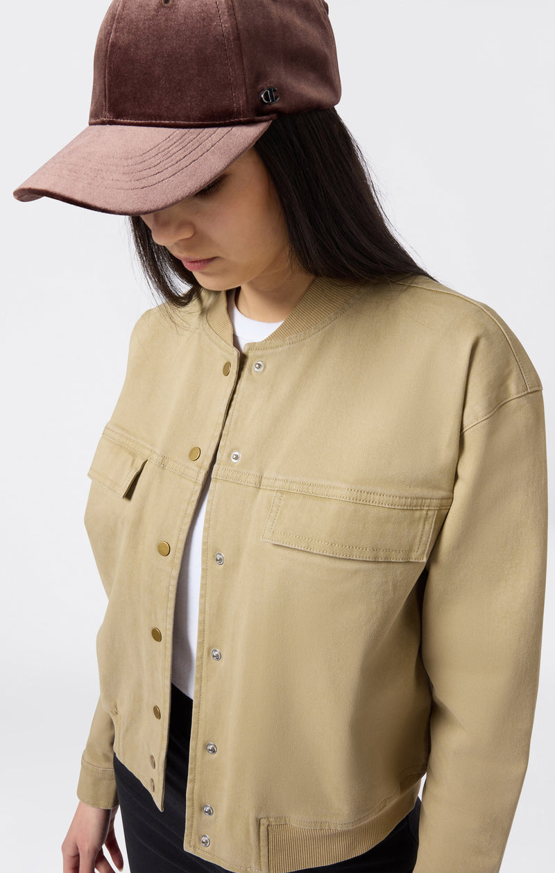 Giacca Donna Utility Cropped In Twill Time Capsule