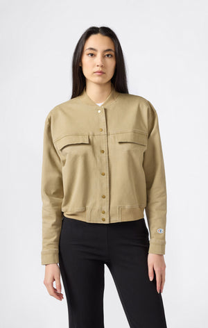 Damen Utility Jacke Kurz Aus Twill Time Capsule