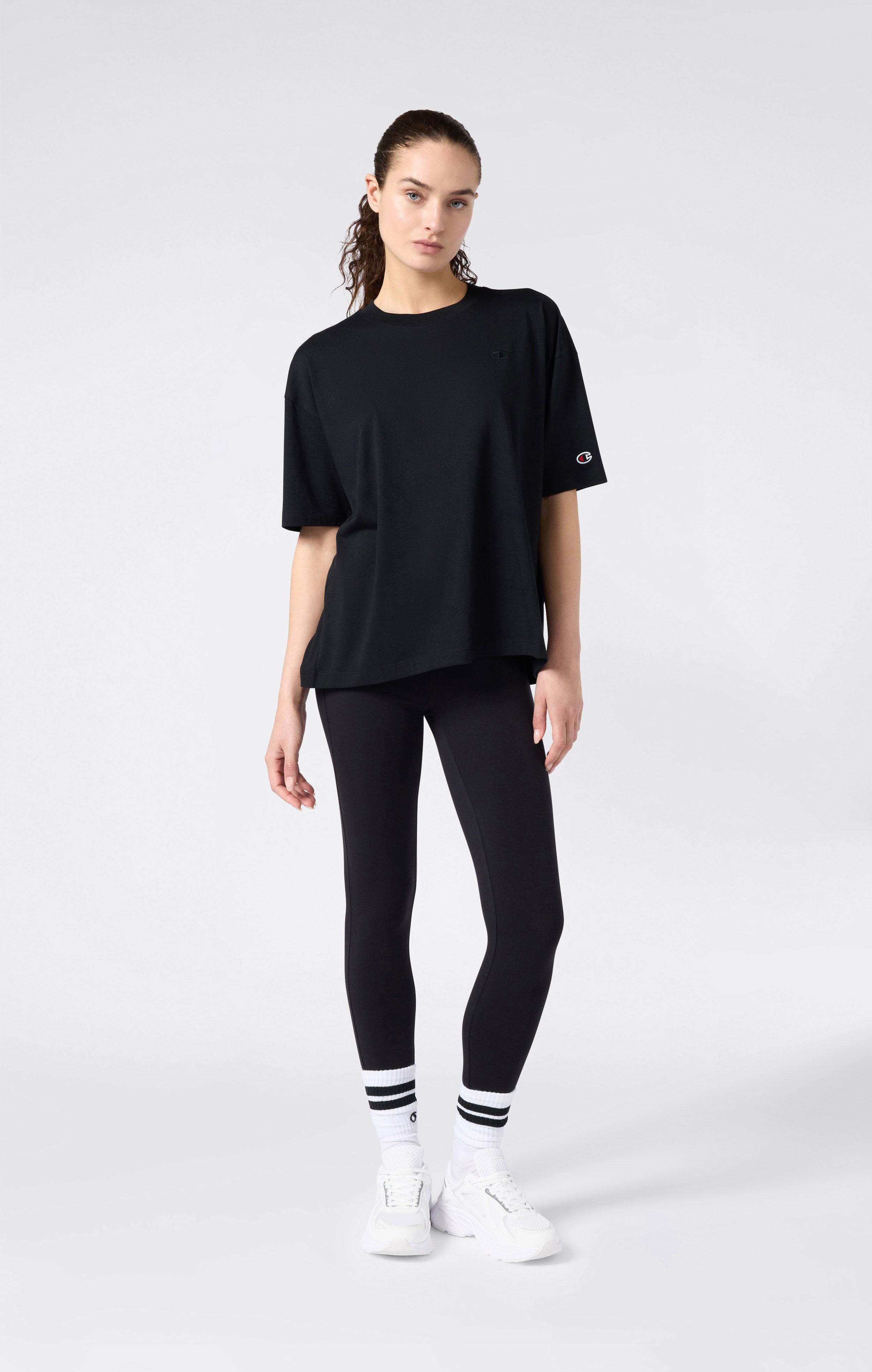 Leggings in Cotone Elasticizzato da Donna Icons