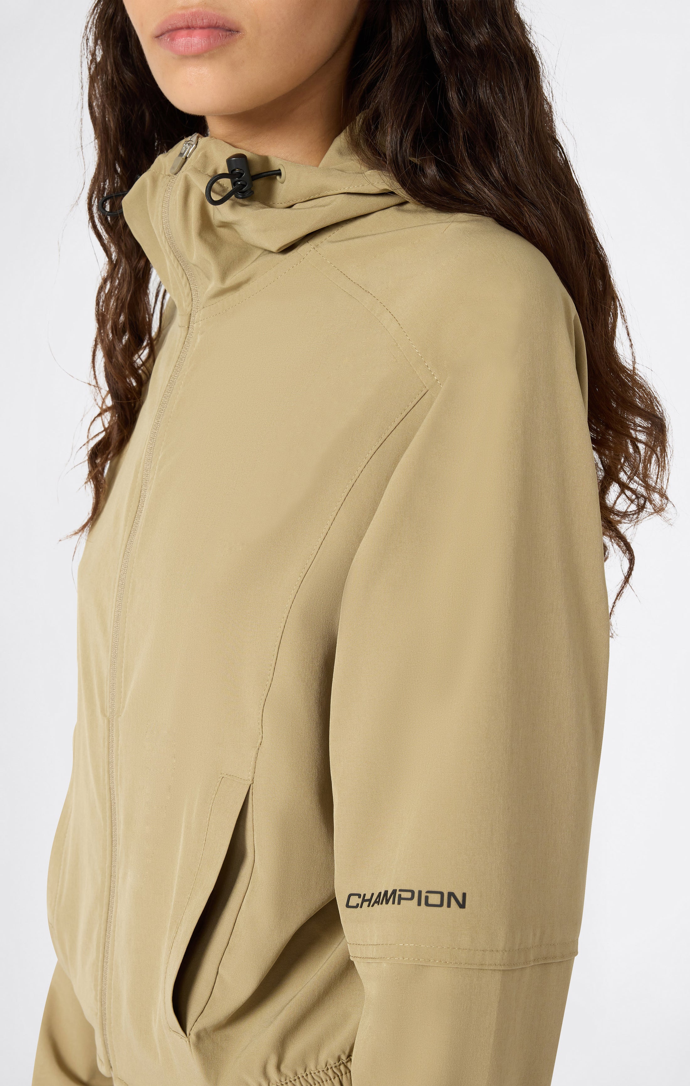 Women’s Full Zip Hooded Jacket in Stretch Fabric