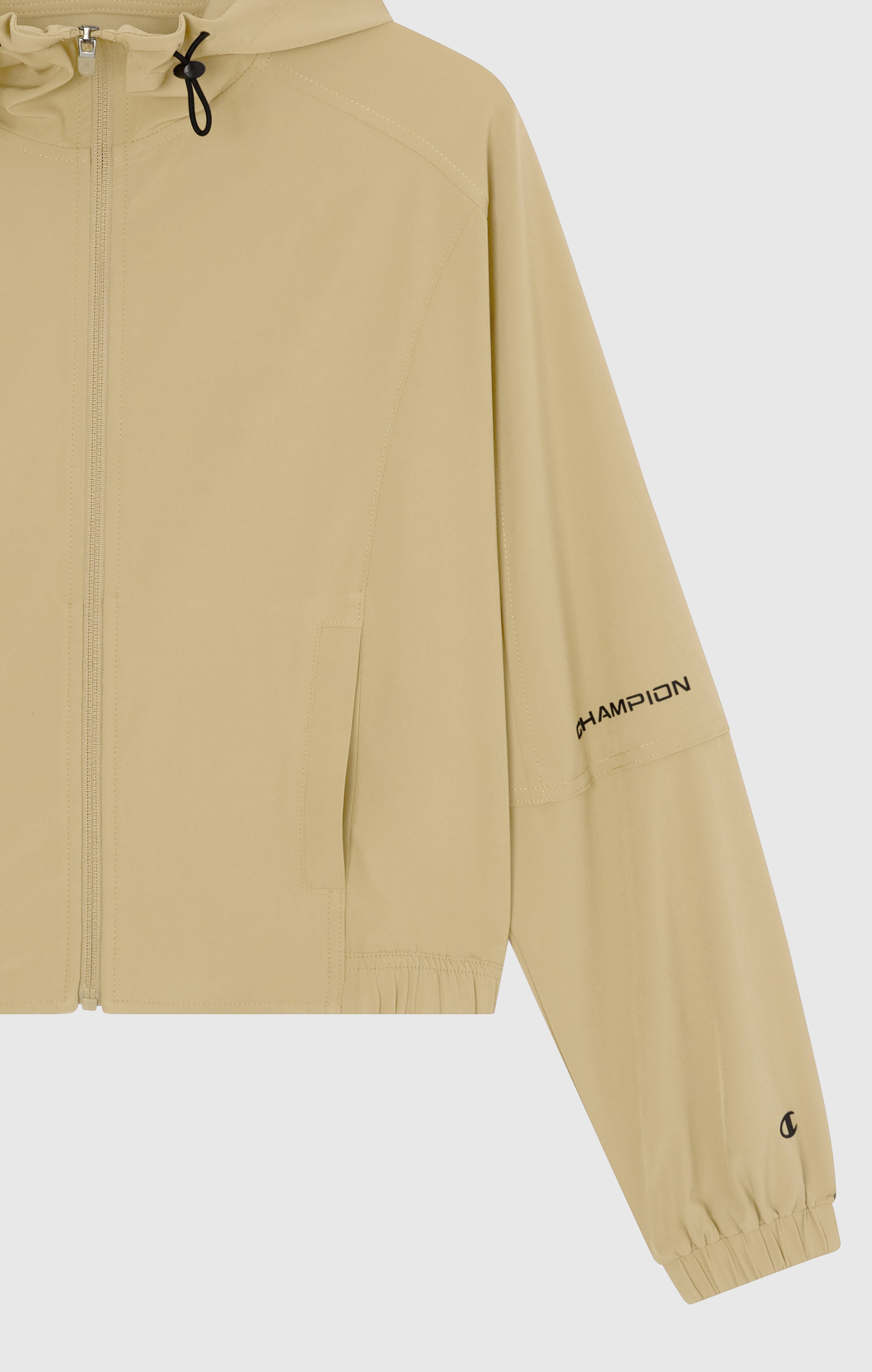 Veste Femme à Capuche Zippée en Tissu Stretch