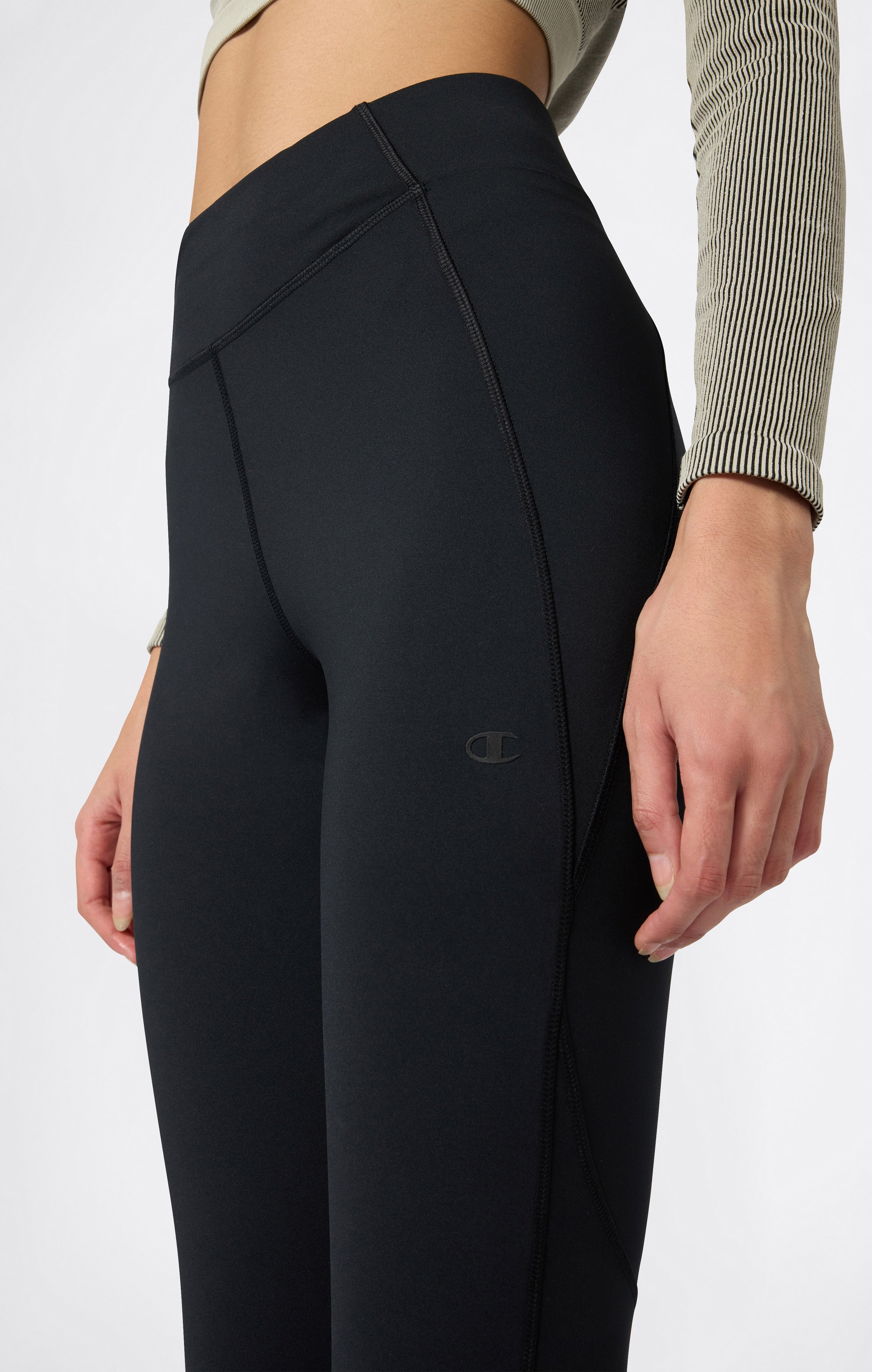 Leggings Donna in Tessuto Stretch Interlock
