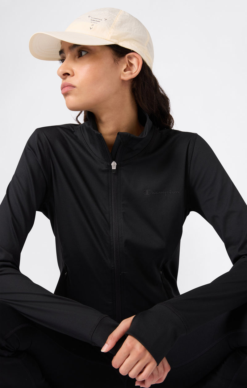 Chaqueta Mujer Cardio Con Cremallera Completa Quick Dry