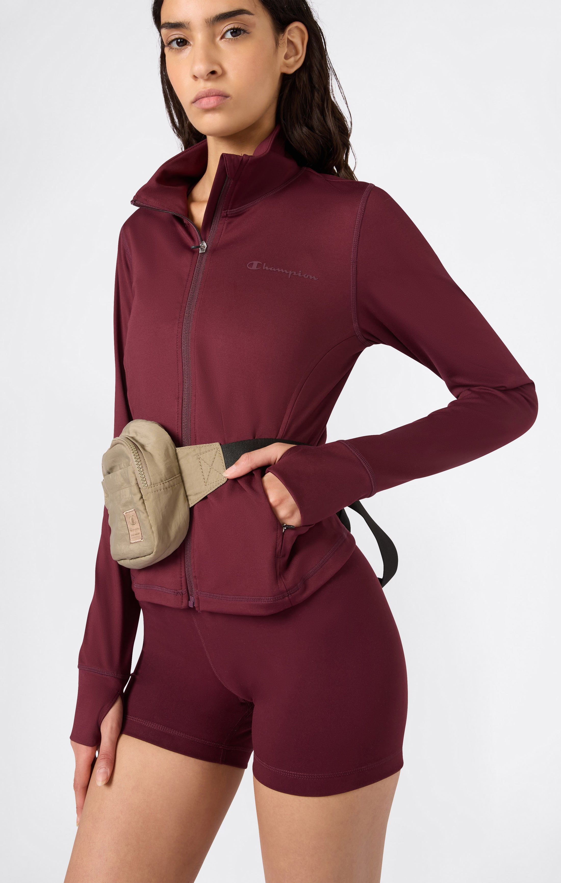 Giacca Donna Cardio Con Zip Intera Quick Dry