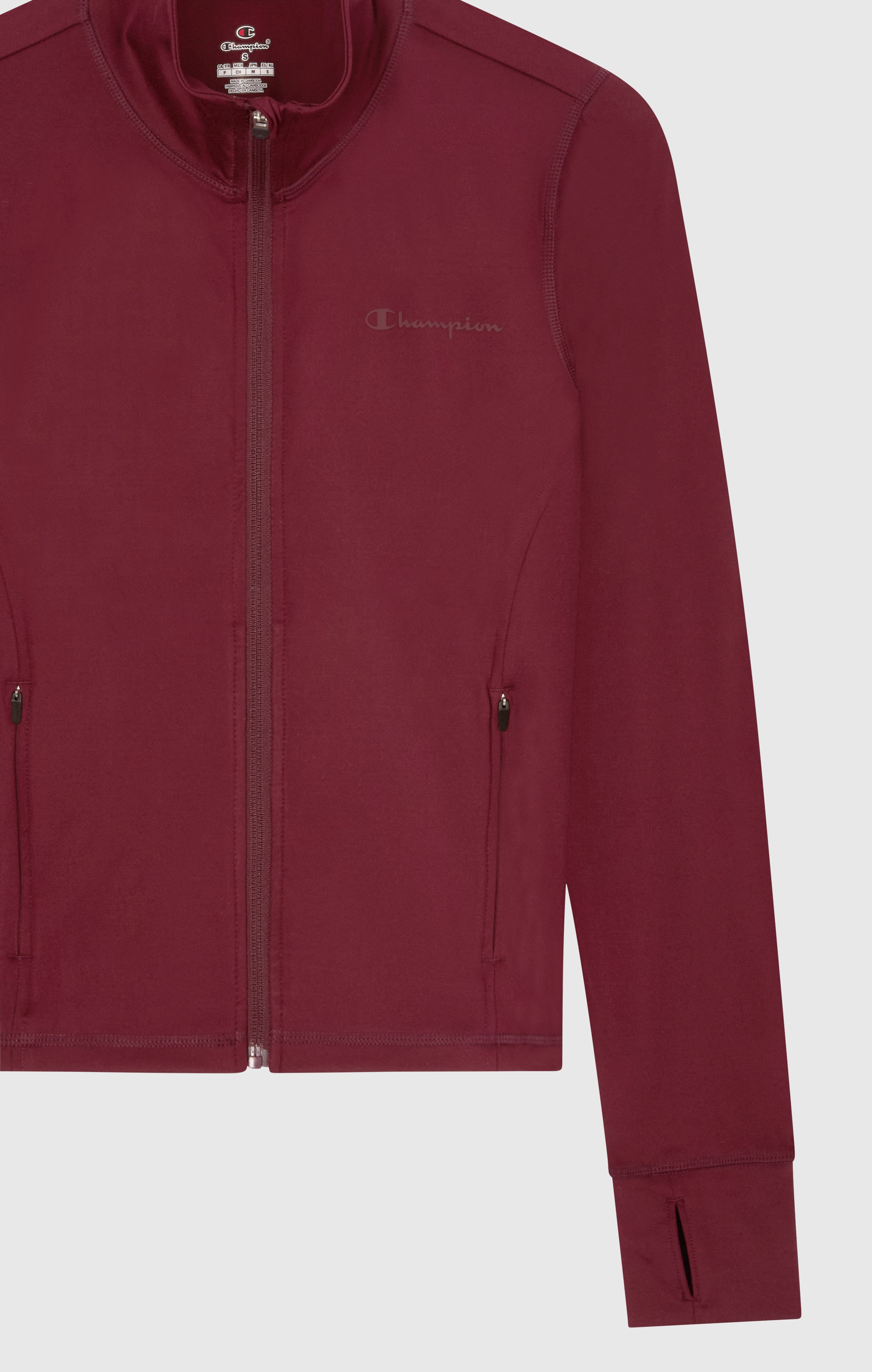 Chaqueta Mujer Cardio Con Cremallera Completa Quick Dry