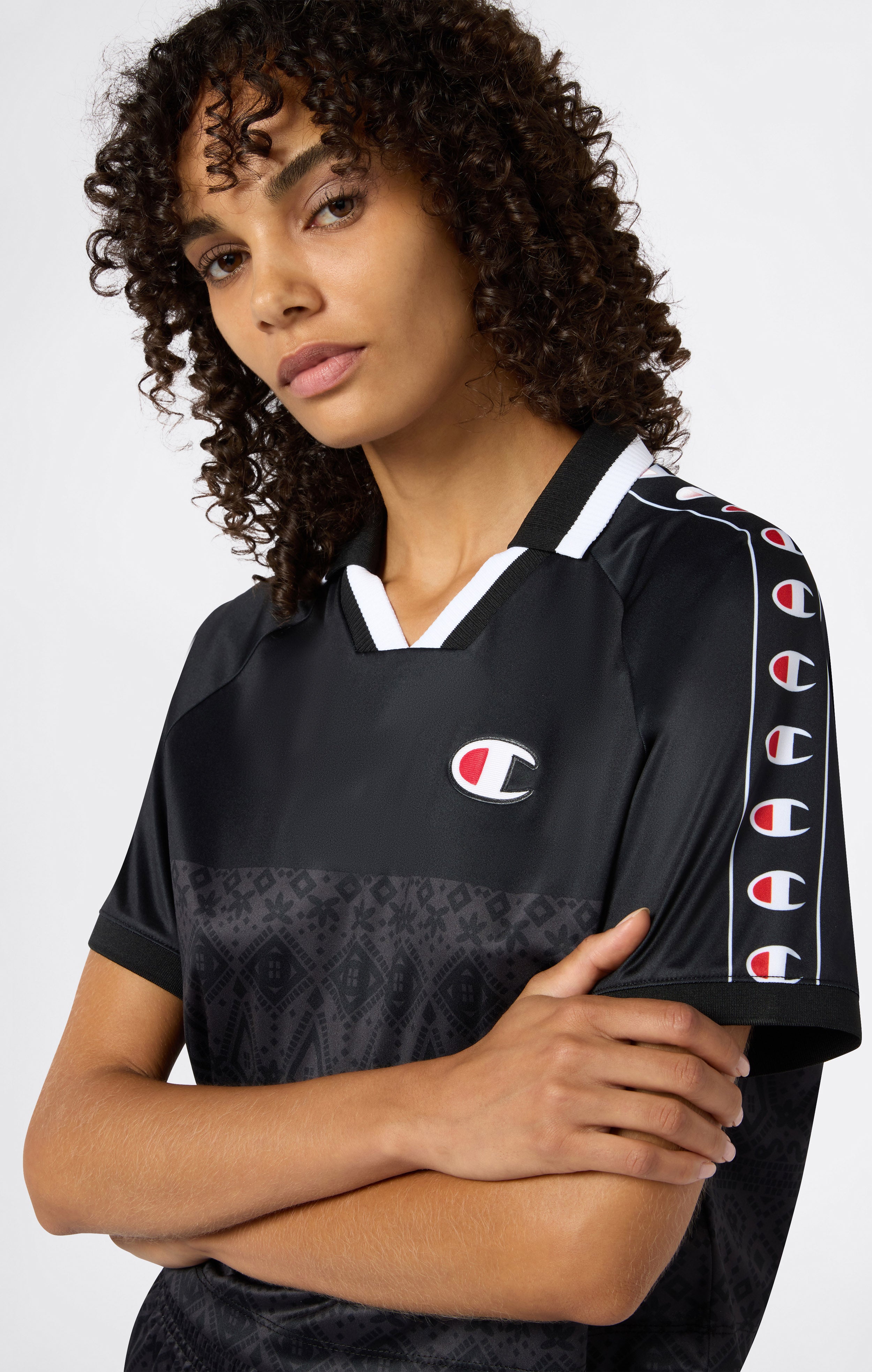 T-shirt Col V pour Femme Sport Heritage