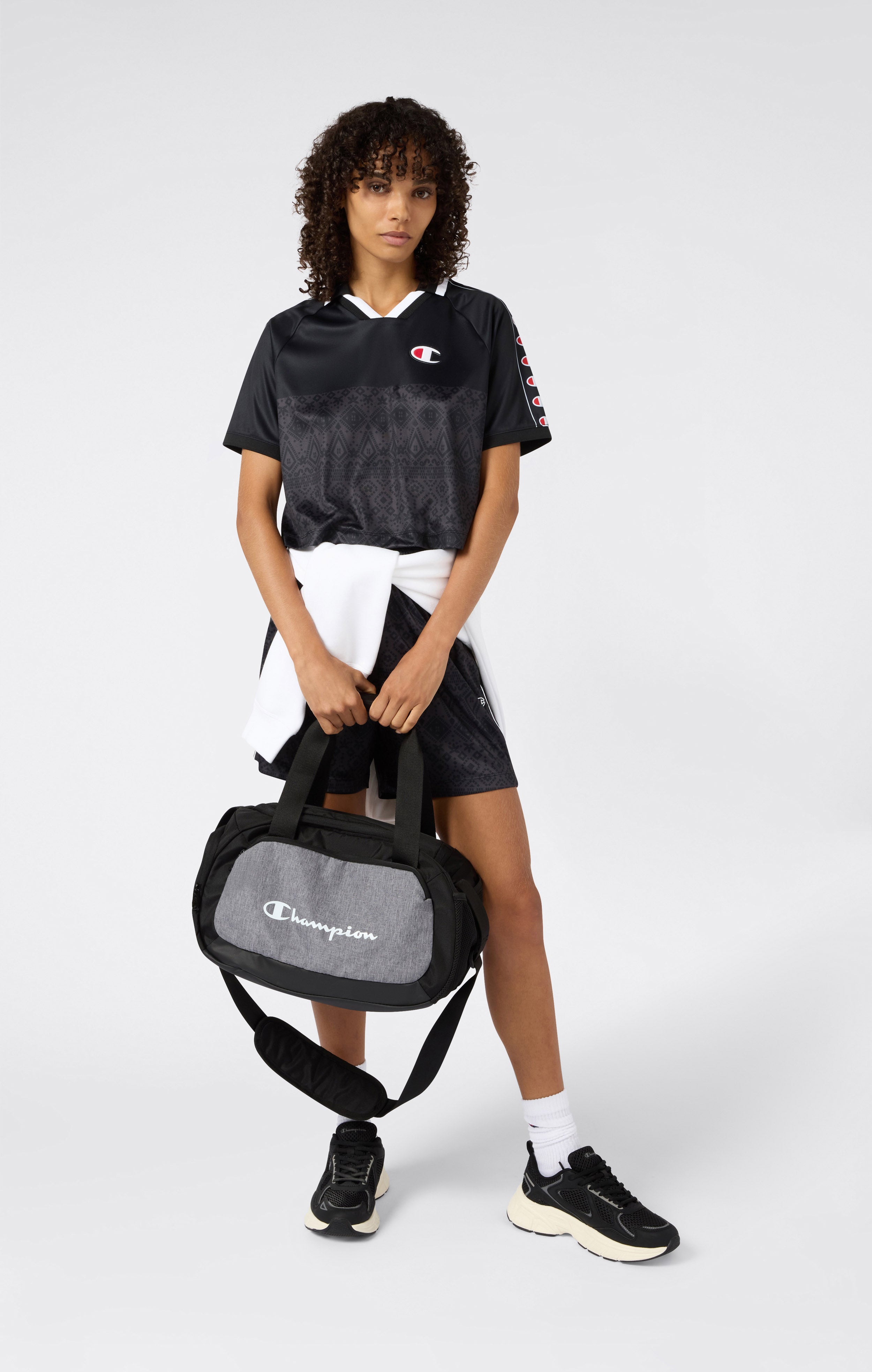 T-shirt Col V pour Femme Sport Heritage