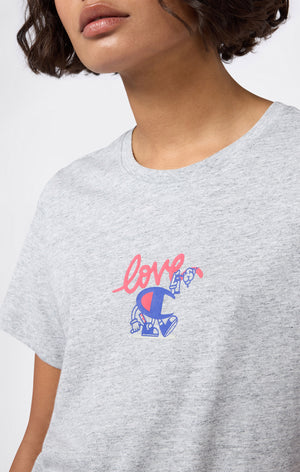 T-shirt Graphique Coupe Slim pour Femme