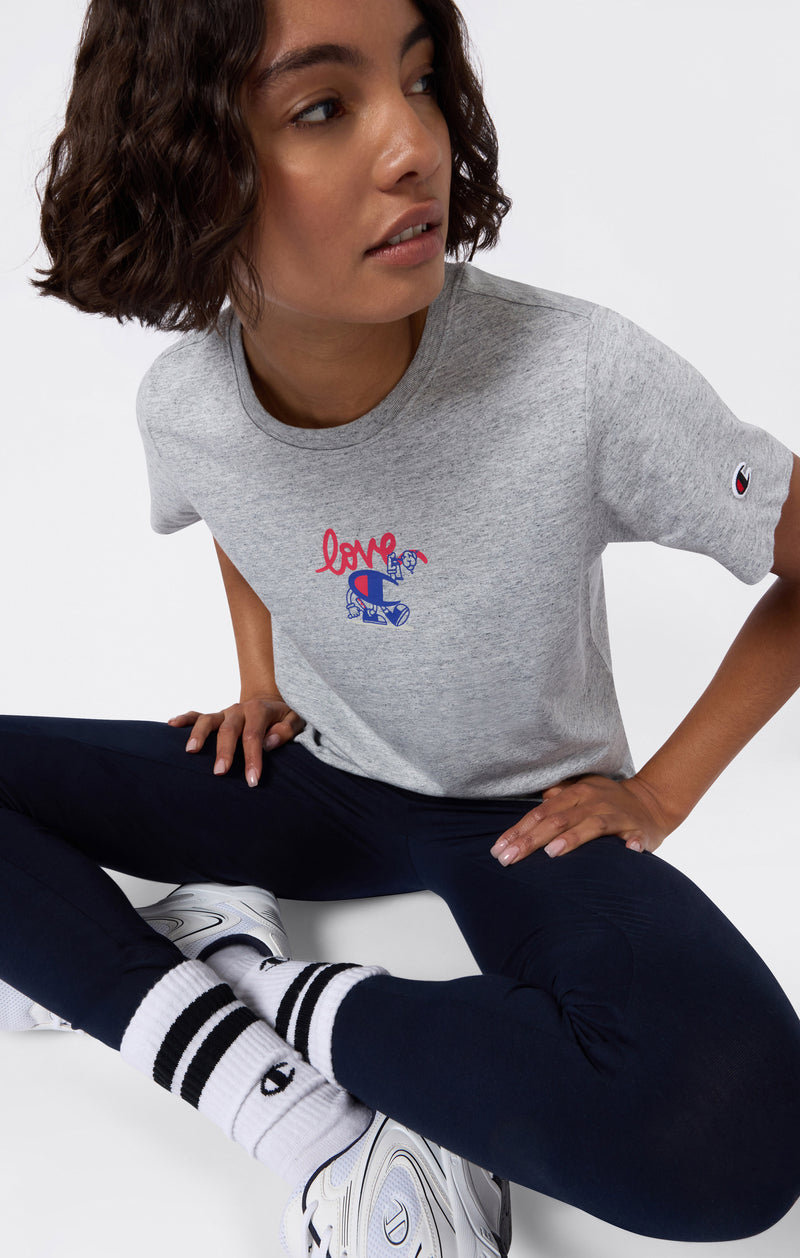 T-shirt Graphique Coupe Slim pour Femme