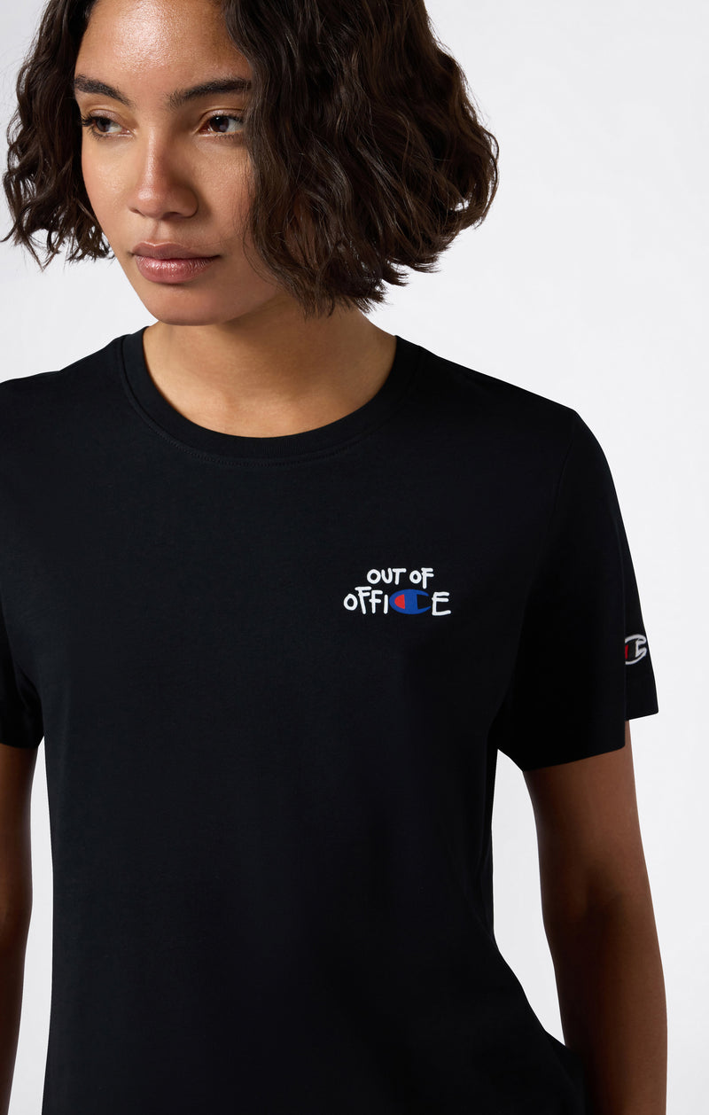 T-shirt Slim Fit con Grafica da Donna