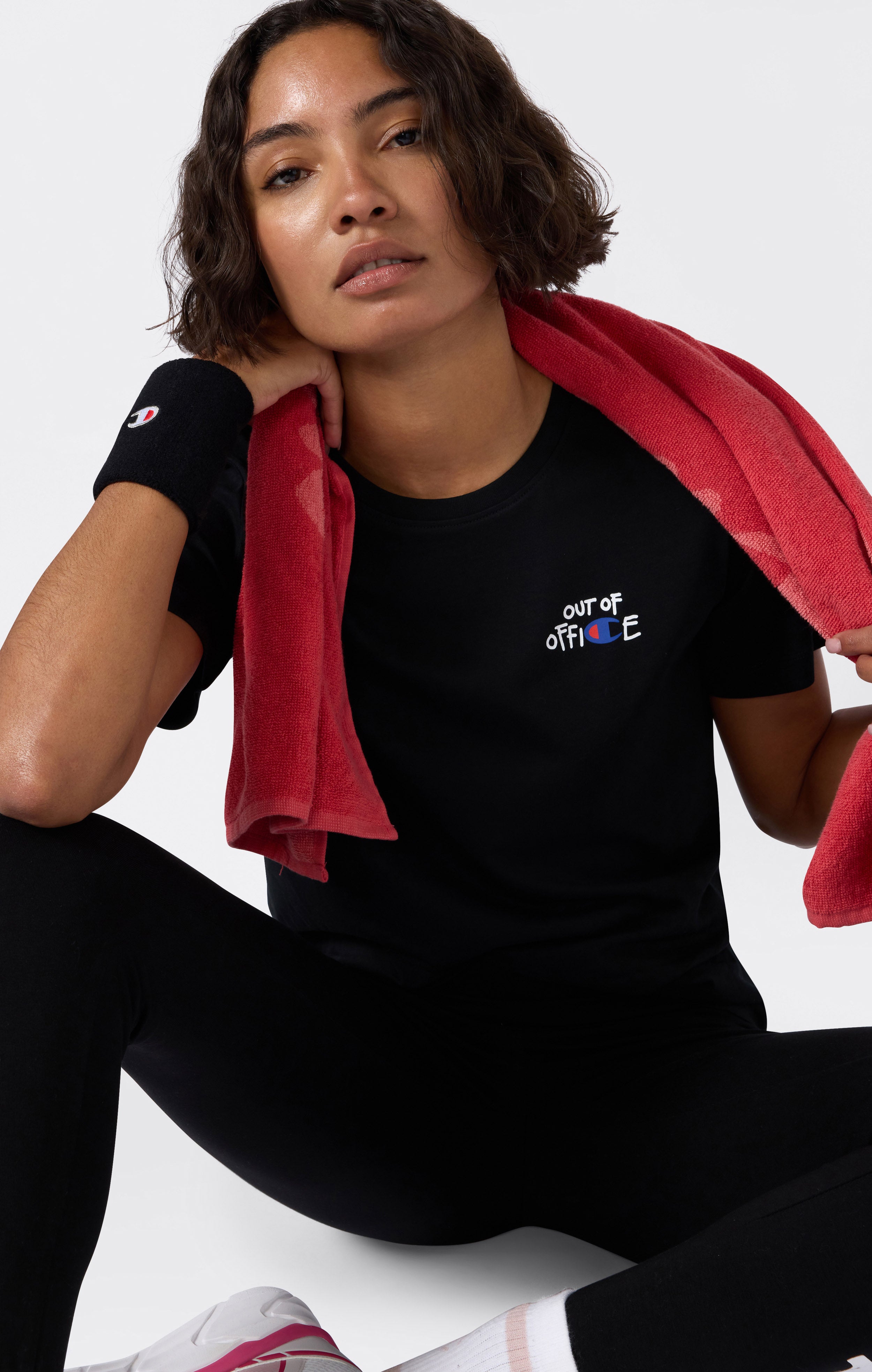 T-shirt Slim Fit con Grafica da Donna