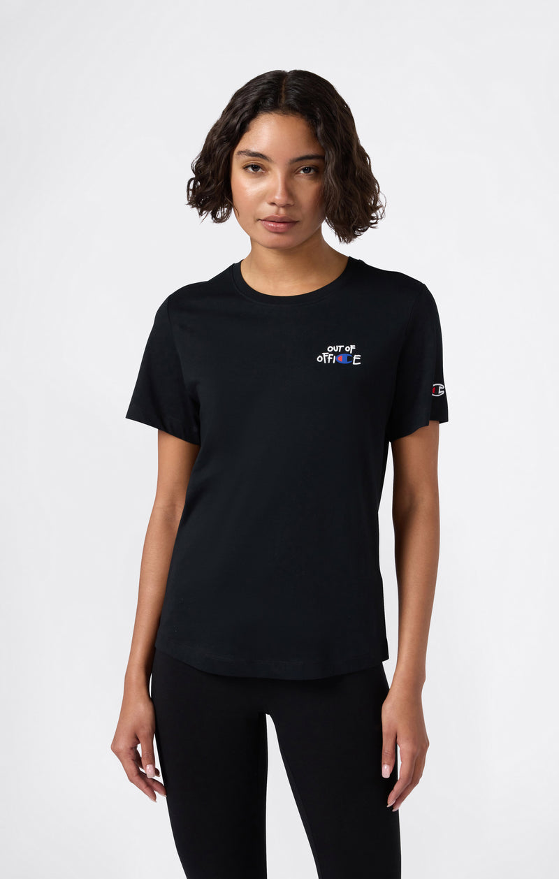 T-shirt Slim Fit con Grafica da Donna