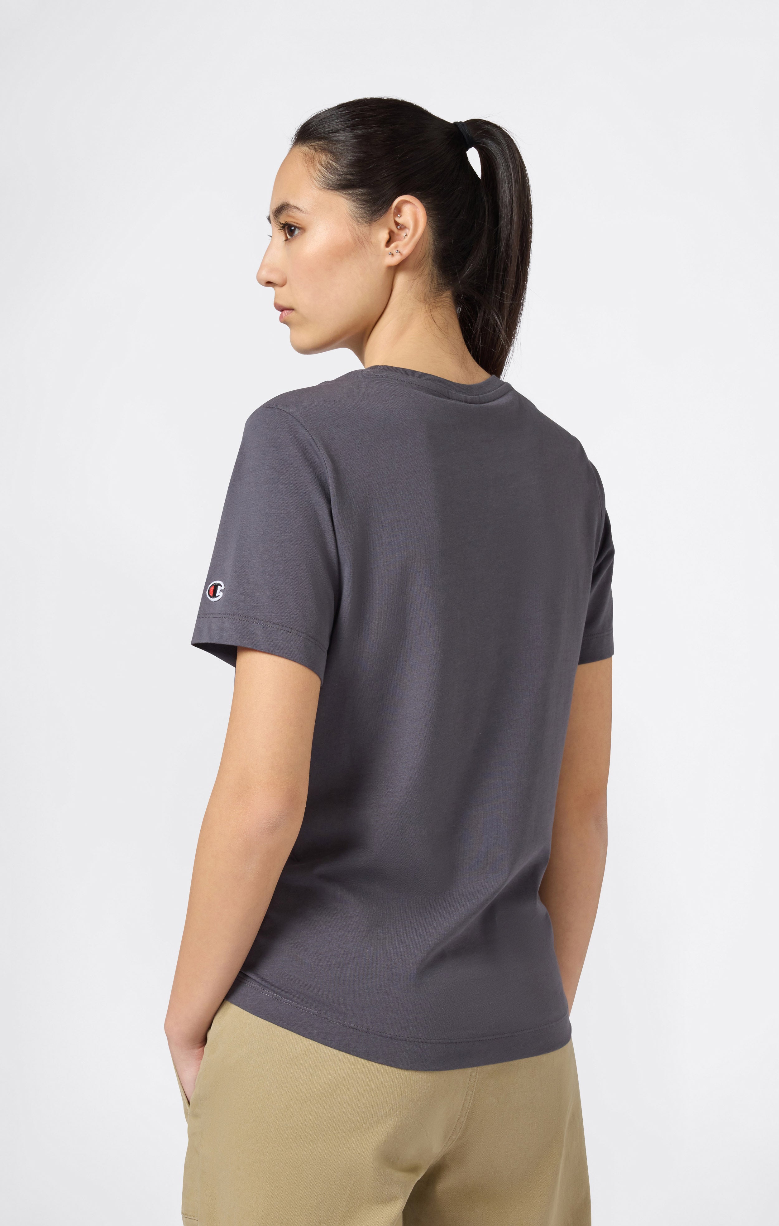 T-shirt Slim Fit con Grafica da Donna