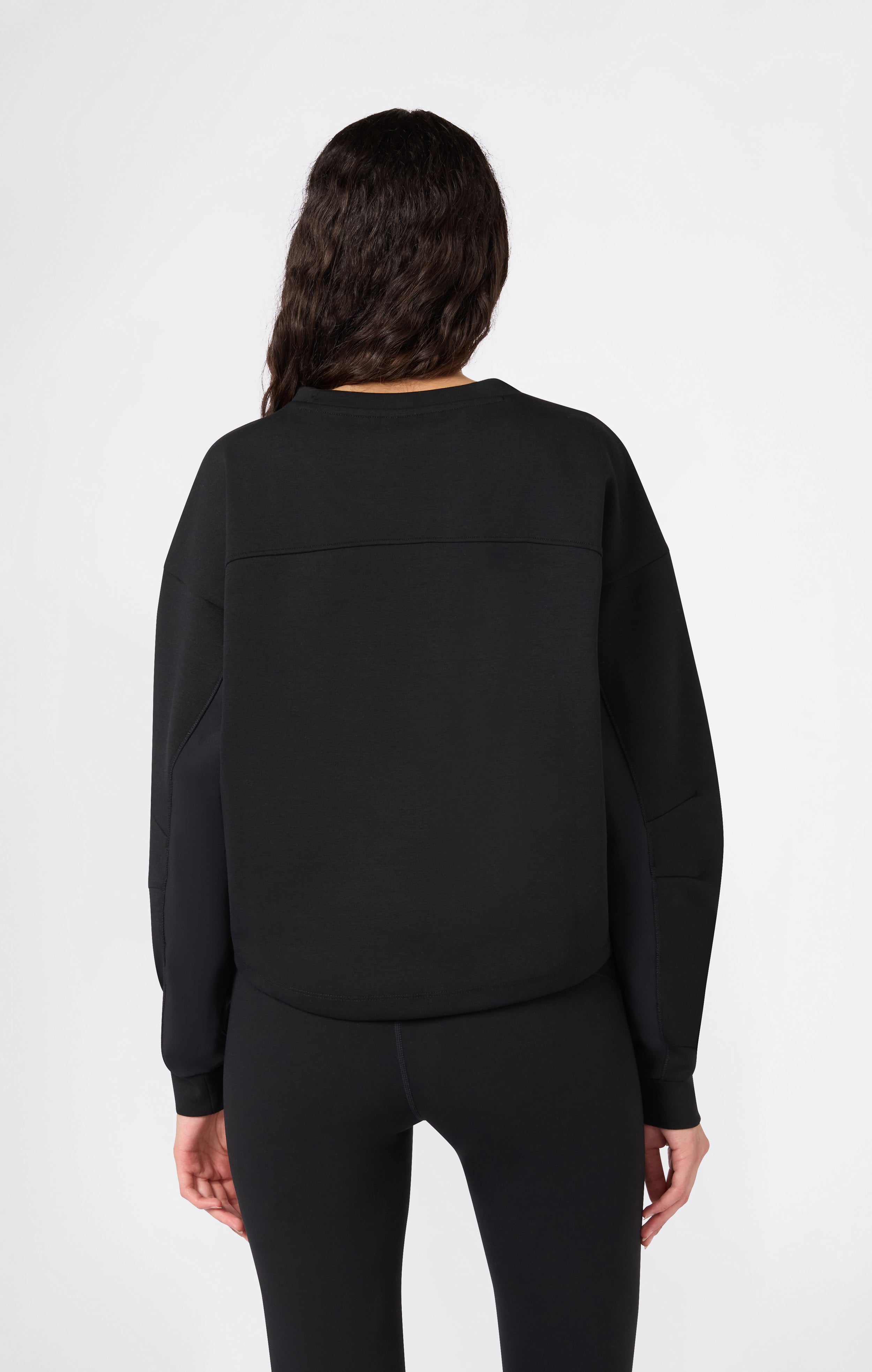 Felpa Donna Girocollo Con Orlo Regolabile C-Tech