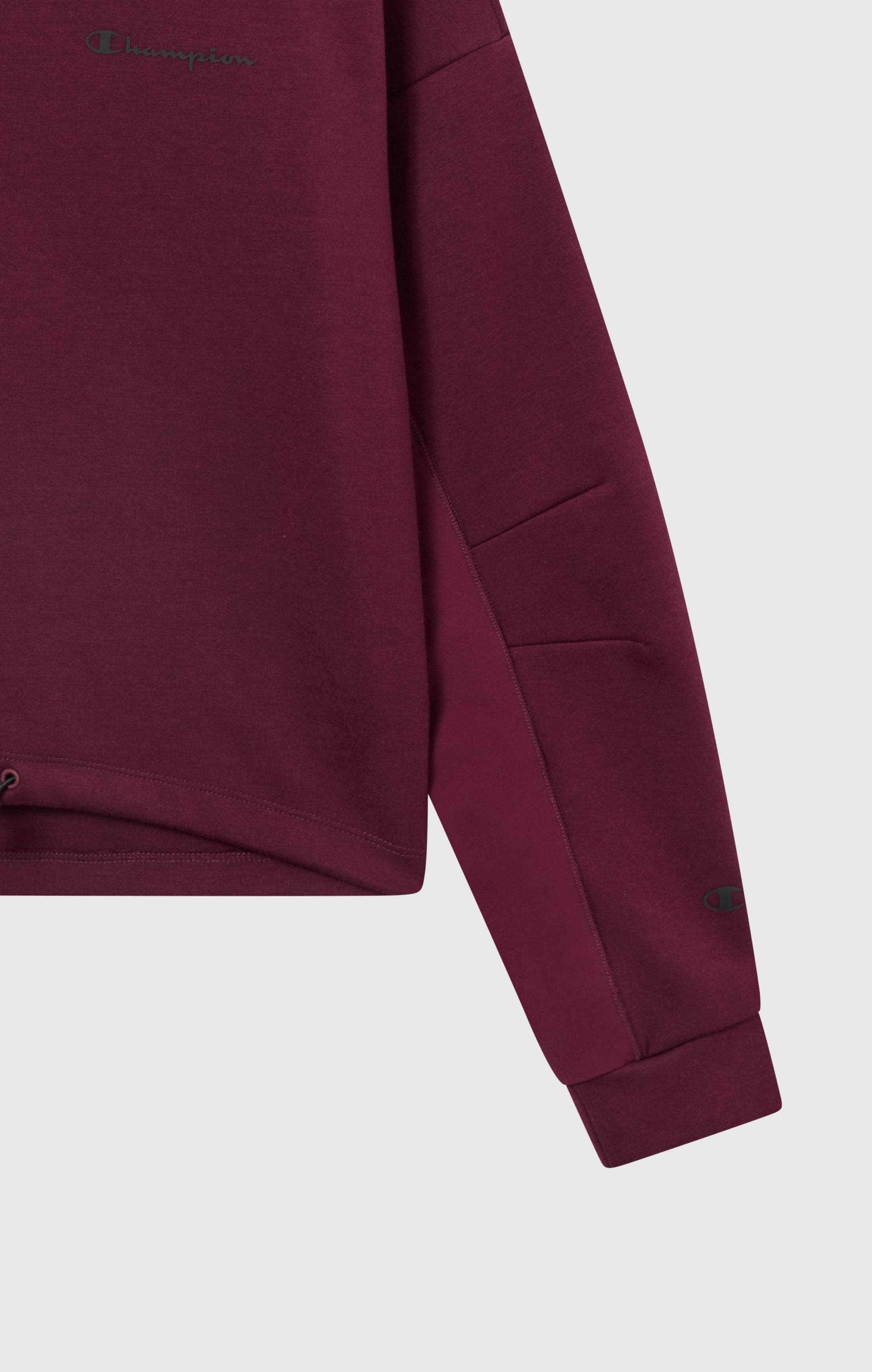 Felpa Donna Girocollo Con Orlo Regolabile C-Tech