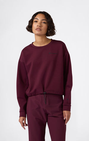 Sweat Femme Col Rond Avec Ourlet Ajustable C-Tech