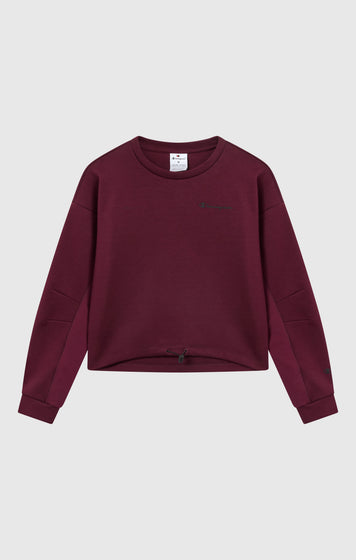 Women’s Crewneck Sweatshirt with Adjustable Hem C-Tech
