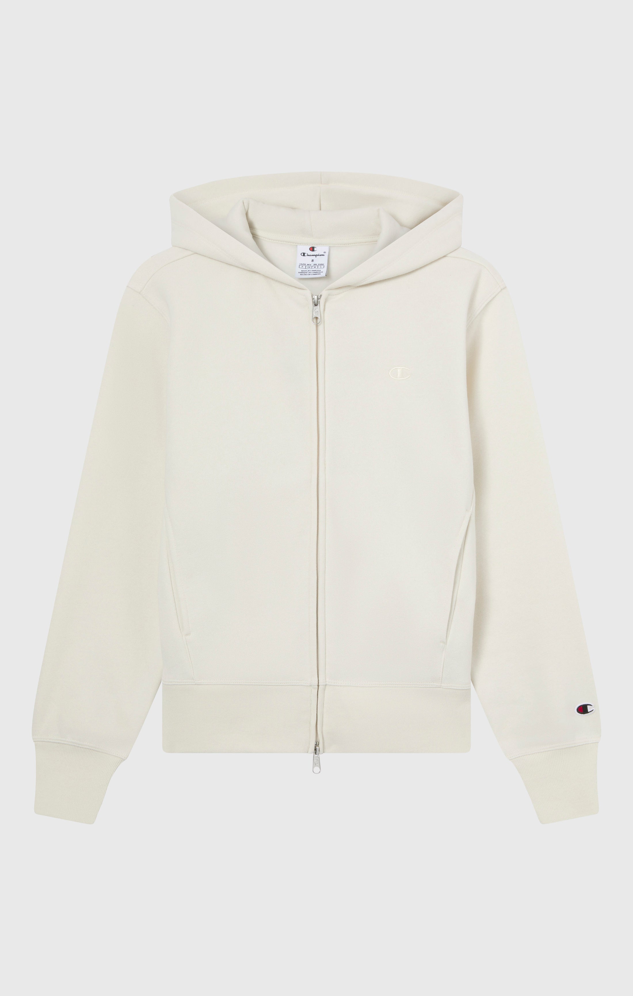 Sweat à Capuche Zippé Femme avec Intérieur Gratté Icons