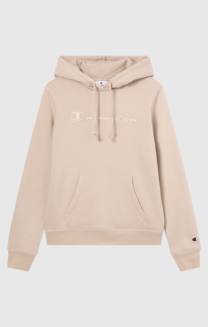 Women’s Fleece Hoodie with Big Embroidered Logo Icons