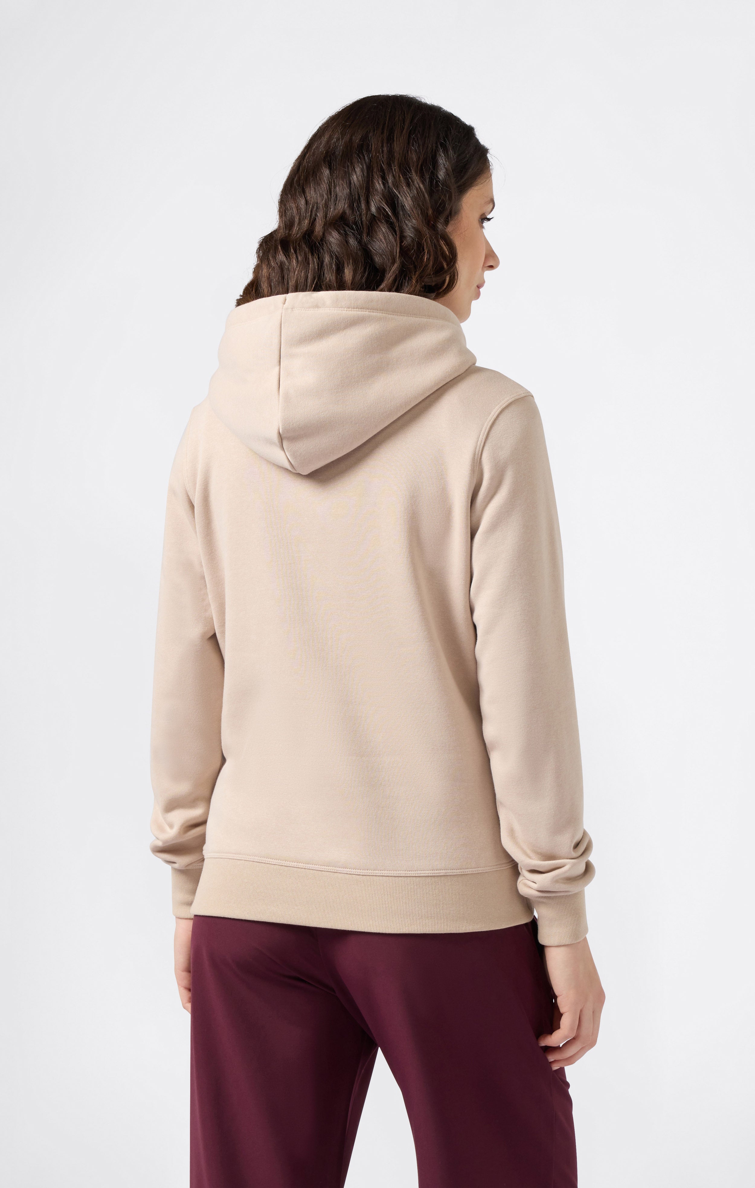 Women’s Fleece Hoodie with Big Embroidered Logo Icons