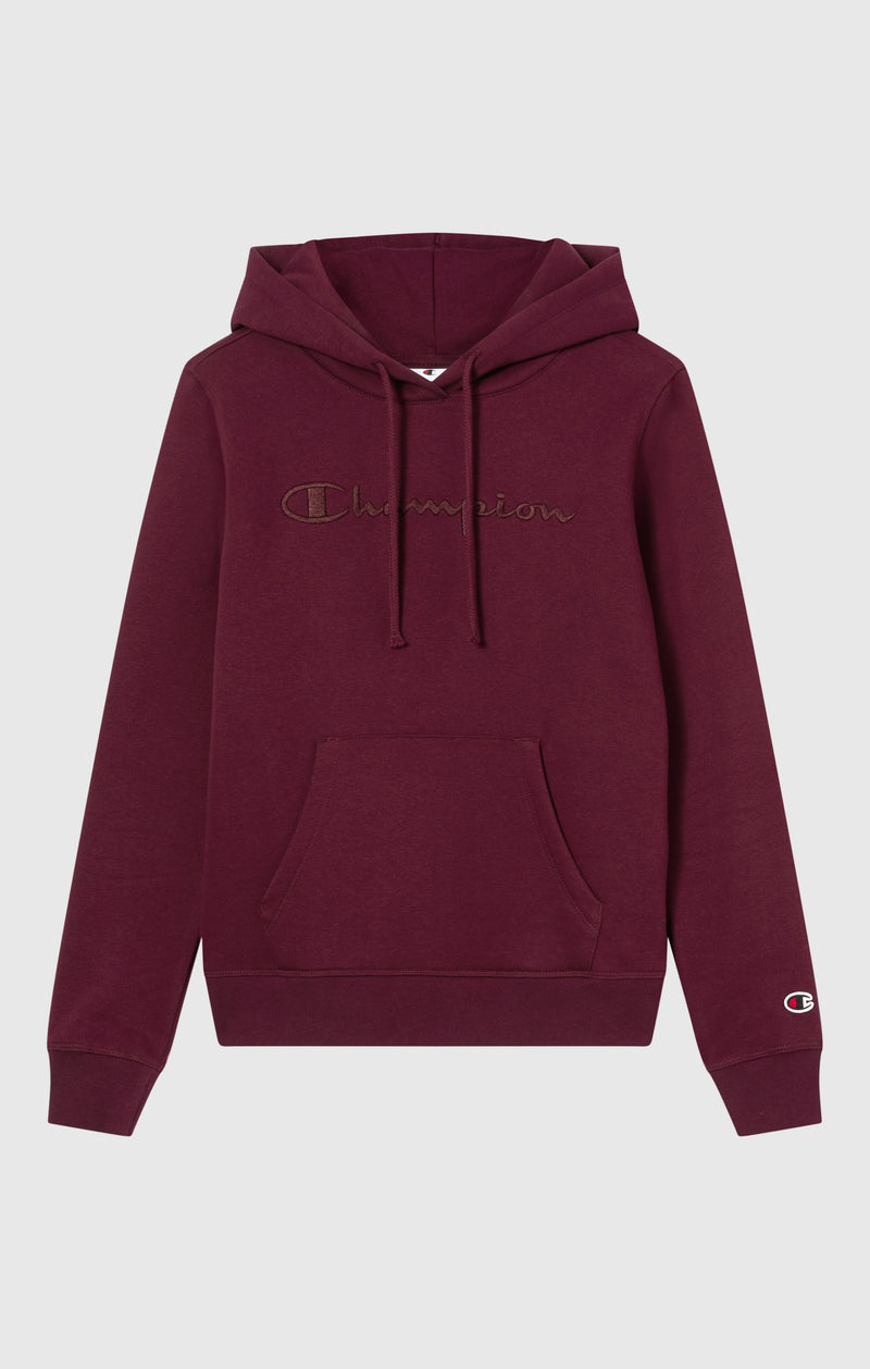 Women’s Fleece Hoodie with Big Embroidered Logo Icons