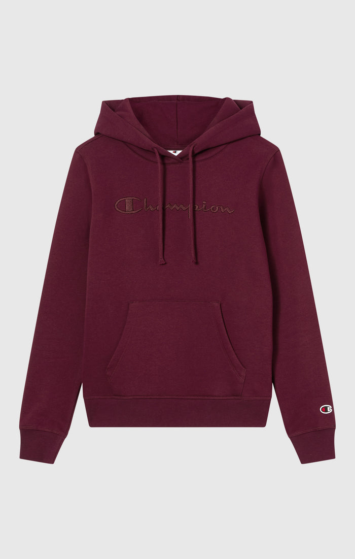 Women’s Fleece Hoodie with Big Embroidered Logo Icons