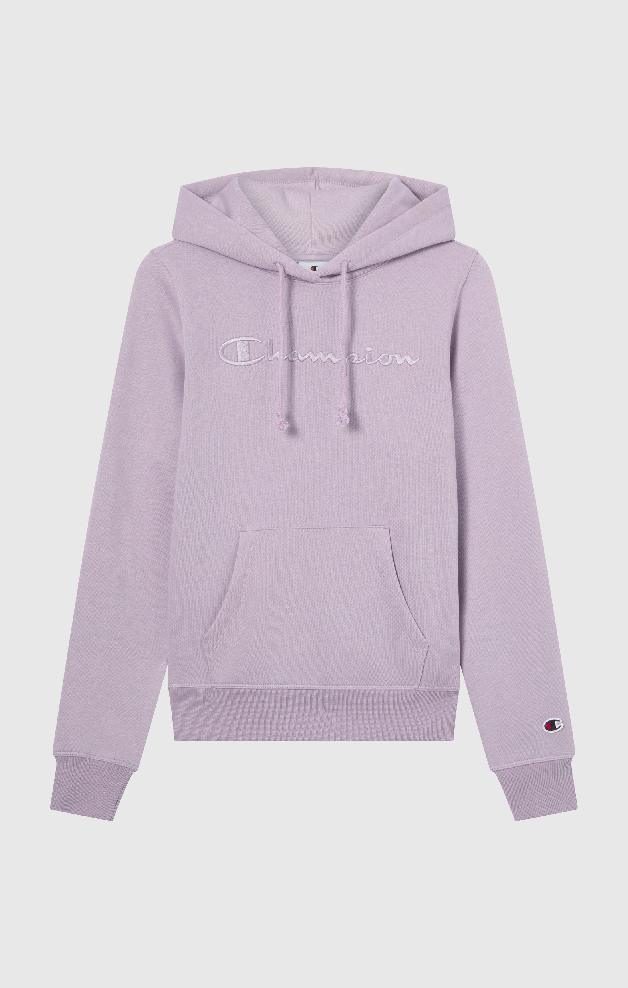 Women’s Fleece Hoodie with Big Embroidered Logo Icons