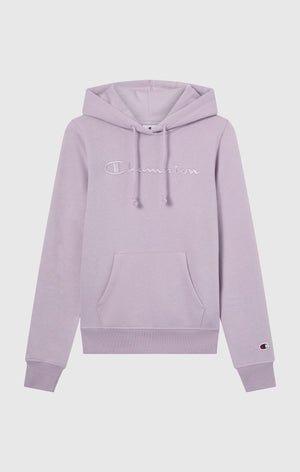Women’s Fleece Hoodie with Big Embroidered Logo Icons