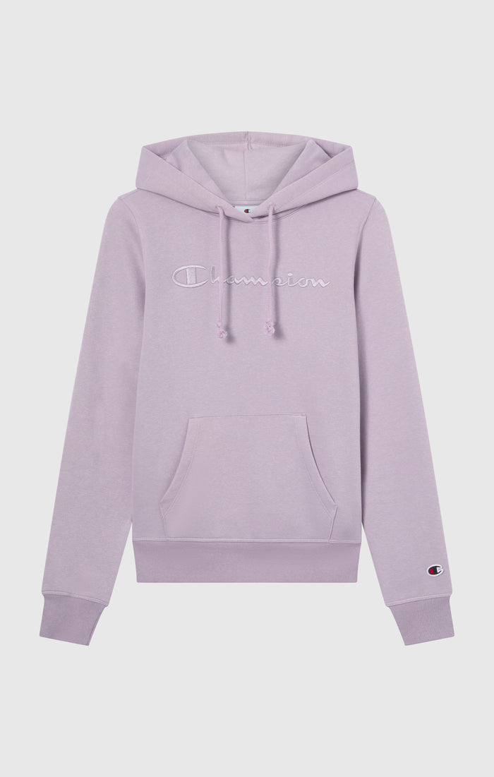 Women’s Fleece Hoodie with Big Embroidered Logo Icons