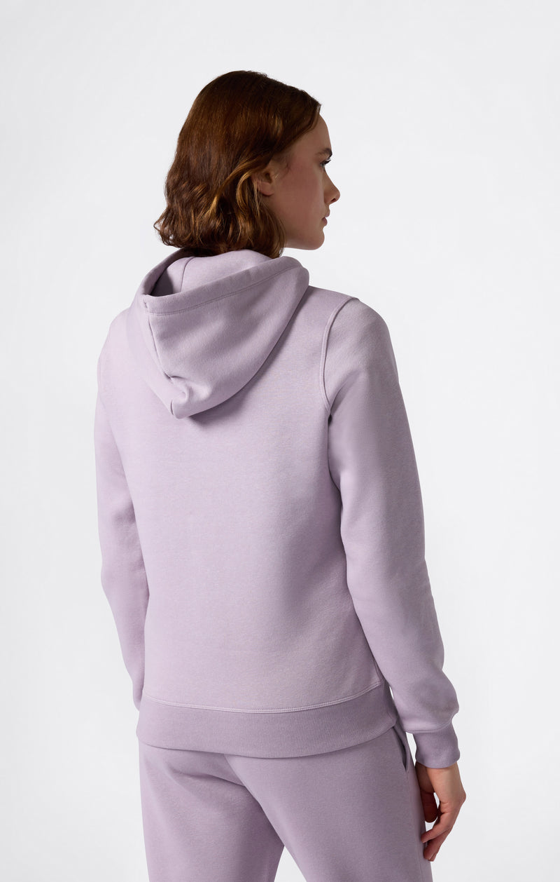 Women’s Fleece Hoodie with Big Embroidered Logo Icons