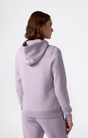 Women’s Fleece Hoodie with Big Embroidered Logo Icons